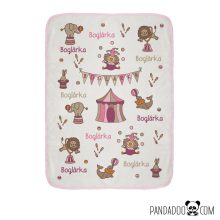 Cirkuszos babatakaró névvel (több színben)