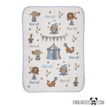 Cirkuszos babatakaró névvel (több színben)