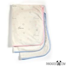 Csillagos babatakaró, névvel