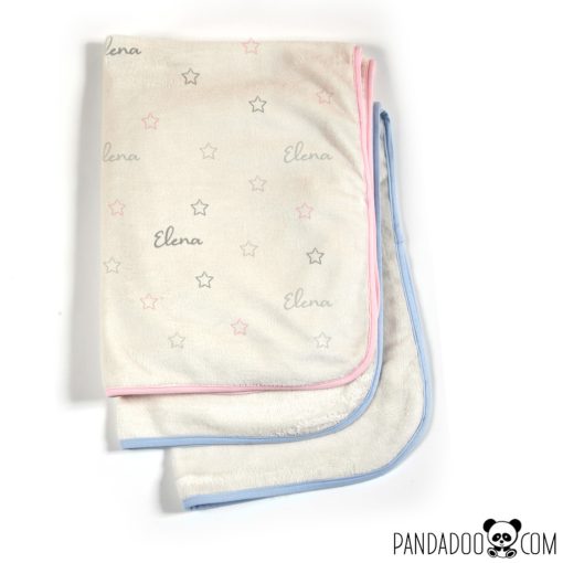 Csillagos babatakaró, névvel