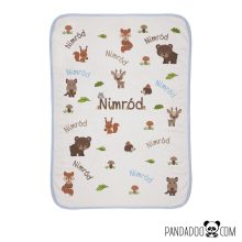 Erdő lakói babatakaró névvel (több színben)