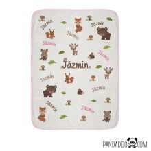 Erdő lakói babatakaró névvel (több színben)