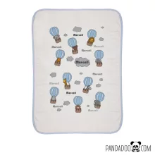 Hőlégballon babatakaró névvel (több színben)
