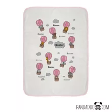 Hőlégballon babatakaró névvel (több színben)