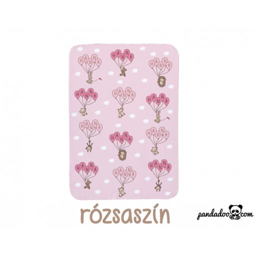 Név a lufikban polár babatakaró névvel (több színben)