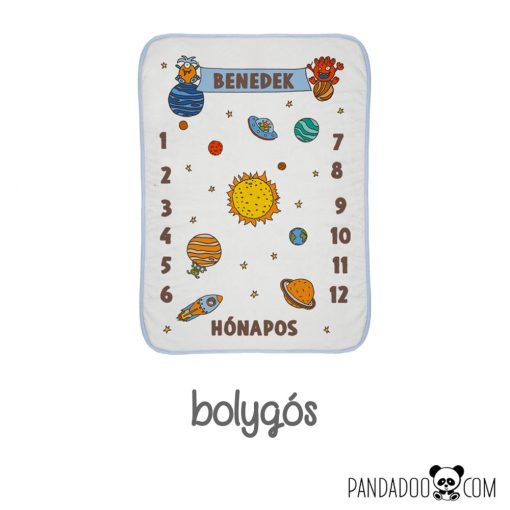 Mérföldkő babatakaró névvel (több színben)