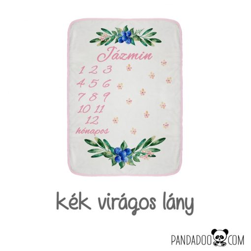 Mérföldkő babatakaró névvel (több színben)