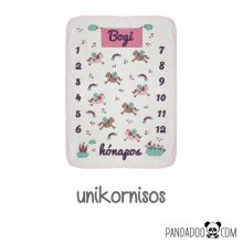 Mérföldkő babatakaró névvel (több színben)