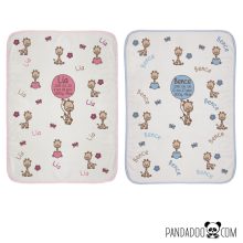 Zsiráfos babatakaró névvel, születési adatokkal (több színben)