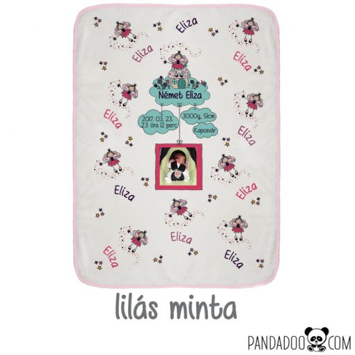 Tündérke babatakaró névvel, fényképpel, több színben