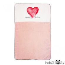 Festett szíves takaró névvel (több színben)