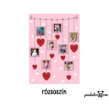 Teregető szívek, fényképes polár takaró felnőtt méretben (több színben)