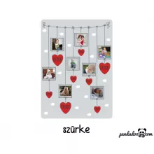 Teregető szívek, fényképes polár takaró felnőtt méretben (több színben)
