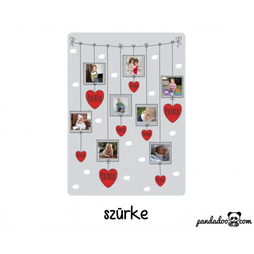 Teregető szívek, fényképes polár takaró felnőtt méretben (több színben)