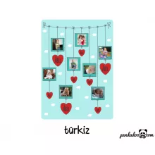 Teregető szívek, fényképes polár takaró felnőtt méretben (több színben)