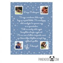 Levél takaró: ölelő üzenet fényképpel polár takarón, több színben