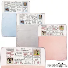 1 éves lettem gyerektakaró fényképekkel, adatokkal 