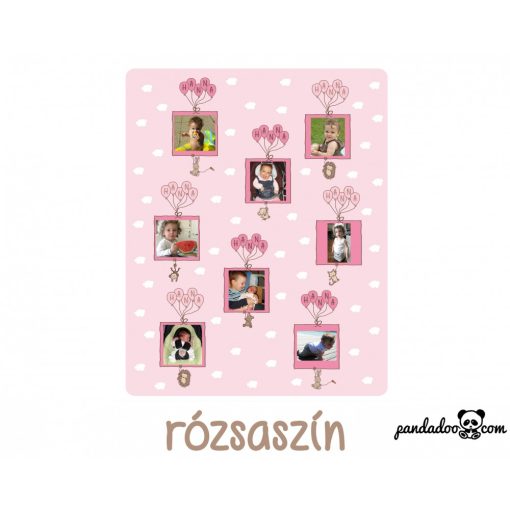 Név a lufikban FÉNYKÉPES, polár gyerektakaró több színben