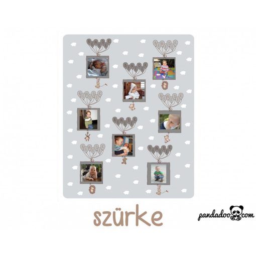 Név a lufikban FÉNYKÉPES, polár gyerektakaró több színben