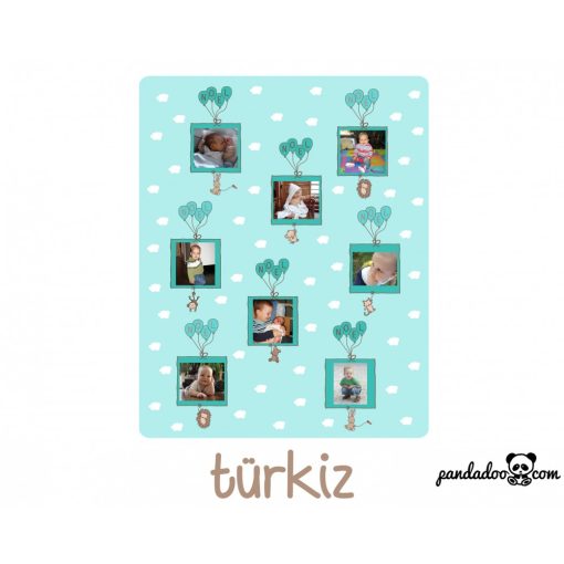 Név a lufikban FÉNYKÉPES, polár gyerektakaró több színben