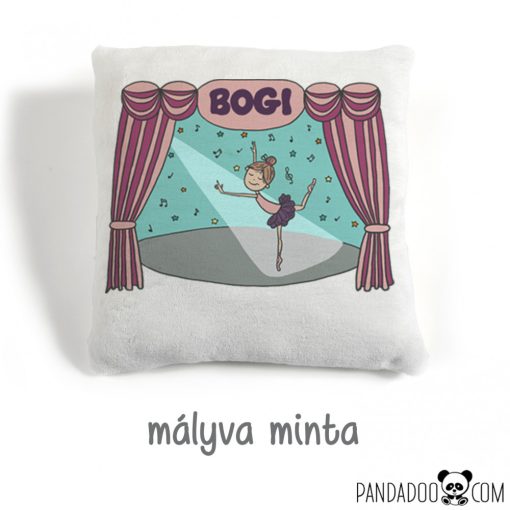 Balerina párna névvel, több színben