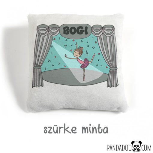 Balerina párna névvel, több színben