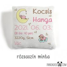 Báránykák párna névvel és születési adatokkal (több színben)