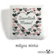 Csupaszív párna névvel, több színben