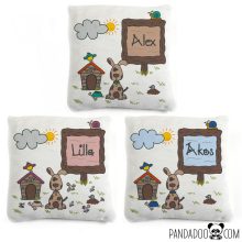 Kutyuska párna névvel