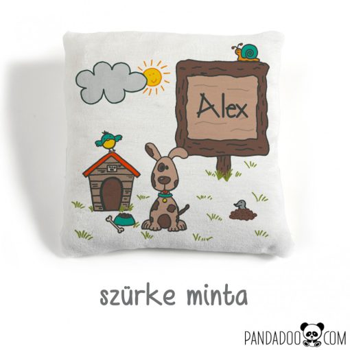 Kutyuska párna névvel