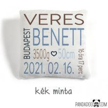 Nevezz el! párna születési adatokkal, több színben