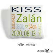 Nevezz el! párna születési adatokkal, több színben