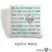 Névsor párna - ajándék tanároknak, óvónőknek, több színben