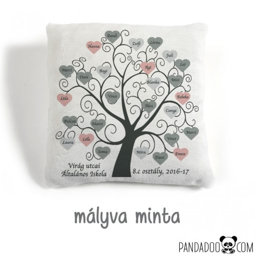 OsztályFa párna - ajándék tanároknak, óvónőknek, több színben