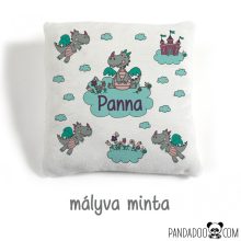 Sárkányos párna névvel (több színben)