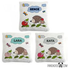 Sünik - névre szóló párna