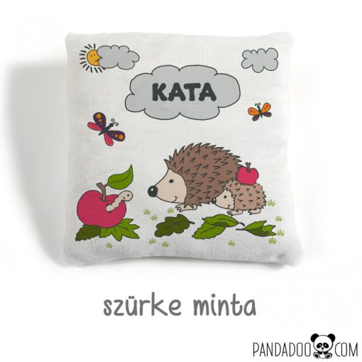 Sünik - névre szóló párna