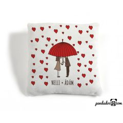 Szerelmes esernyősök - párna nevekkel