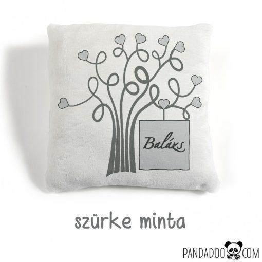 Szívfa párna több színben (fényképes takaró párja)