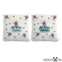 Tündéres párna névvel, több színben