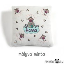 Tündéres párna névvel, több színben