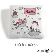 Unikornis párna névvel, több színben