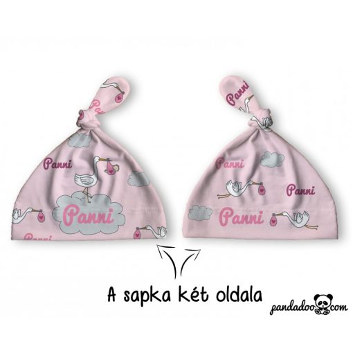 Gólya hozta  sapka babáknak névvel több színben