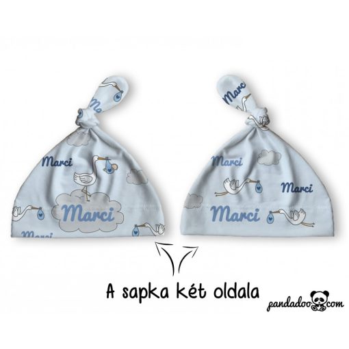 Gólya hozta  sapka babáknak névvel több színben