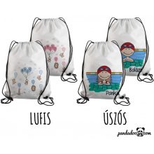 Neves, mintás tornazsák