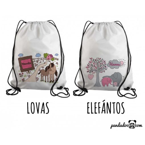 Neves, mintás tornazsák